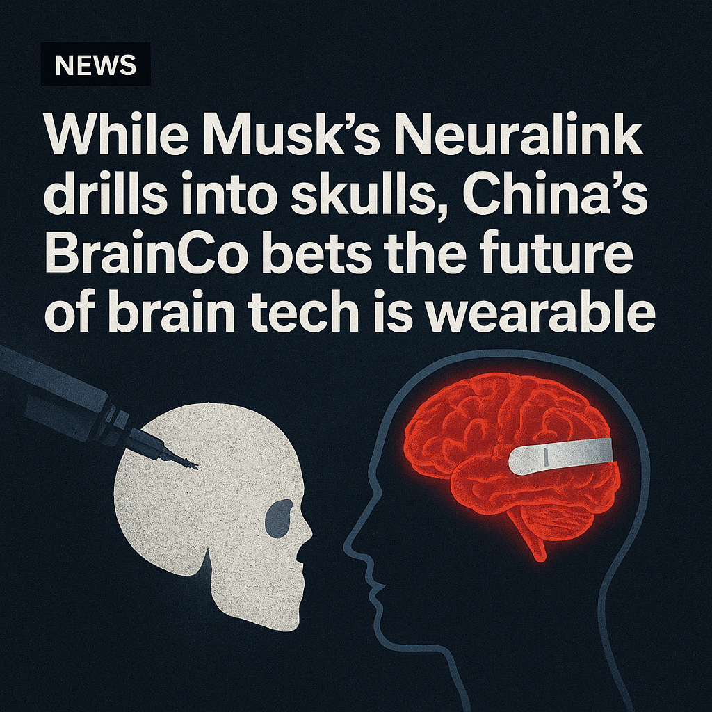 While Musk's Neuralink drills into skulls, China's BrainCo bets the future of brain tech is wearable
