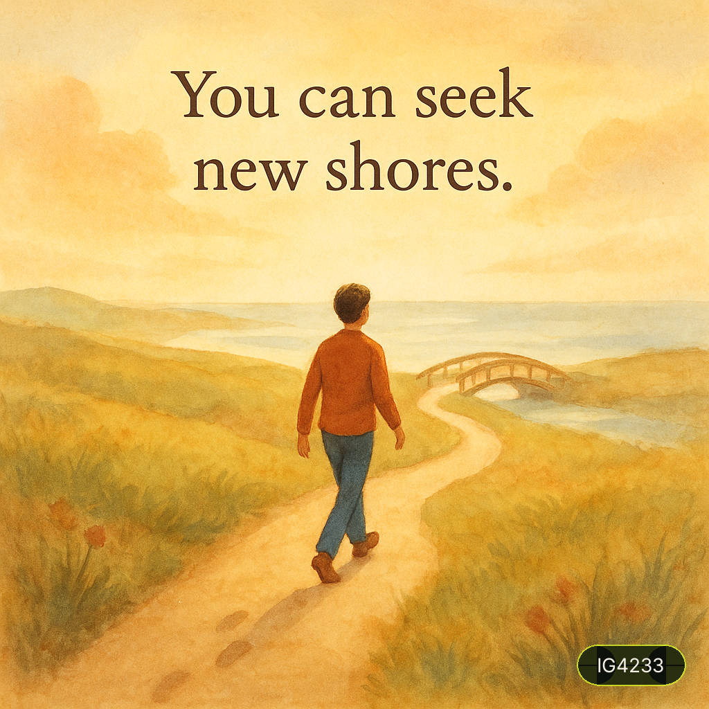 You can seek new shores