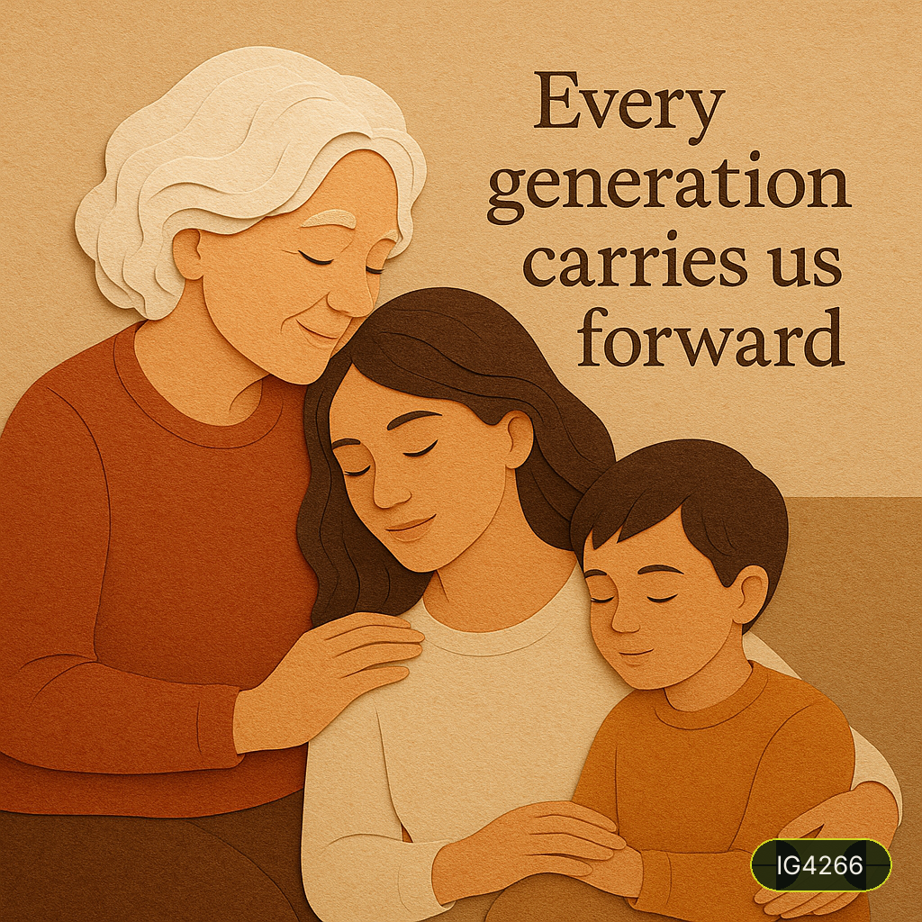 Every generation carries us forward