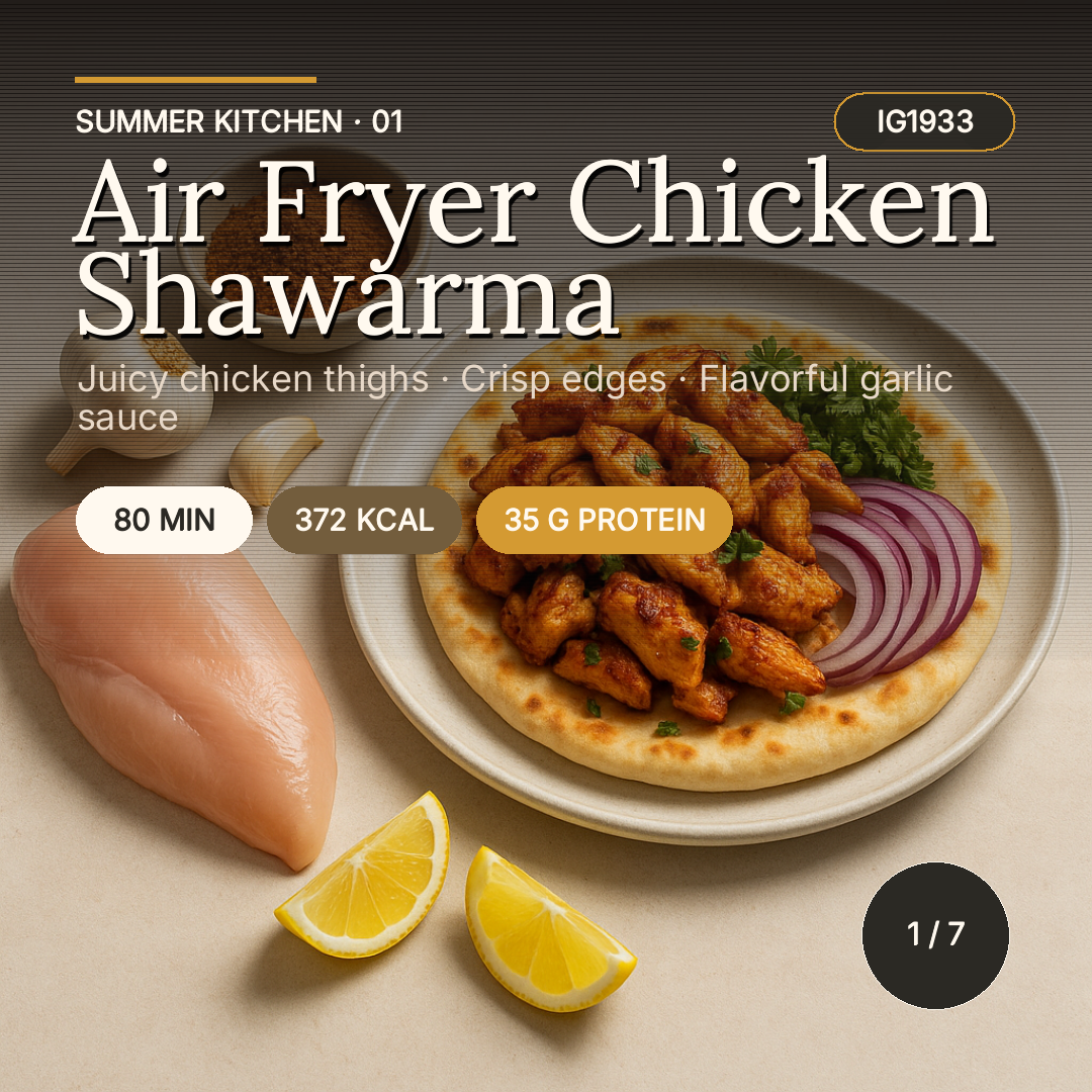 Air Fryer Chicken Shawarma